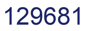 Número 129681 imagen azul