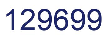 Number 129699 blue image