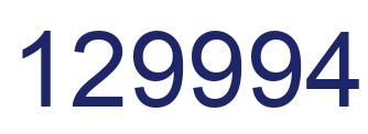 Number 129994 blue image