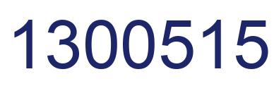 Number 1300515 blue image