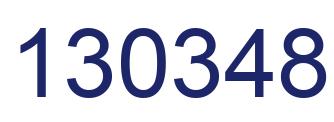 Number 130348 blue image