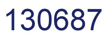 Number 130687 blue image