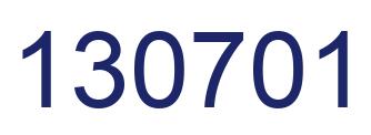 Número 130701 imagen azul