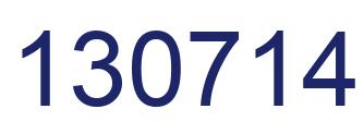 Número 130714 imagen azul