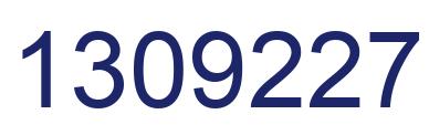 Number 1309227 blue image