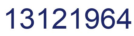 Número 13121964 imagen azul