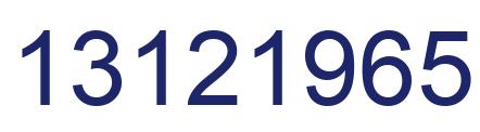 Número 13121965 imagen azul