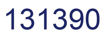 Number 131390 blue image