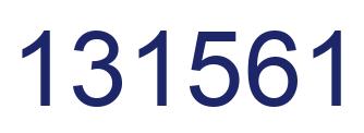 Number 131561 blue image