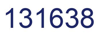Number 131638 blue image