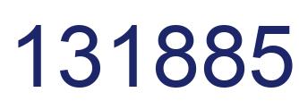 Number 131885 blue image
