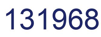 Number 131968 blue image