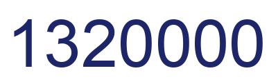 Number 1320000 blue image