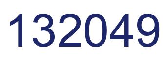 Number 132049 blue image