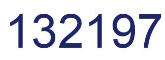 Number 132197 blue image