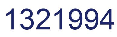 Number 1321994 blue image