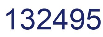 Number 132495 blue image