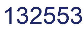 Number 132553 blue image