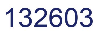 Number 132603 blue image