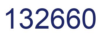 Number 132660 blue image