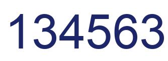 Número 134563 imagen azul