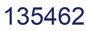 Número 135462 imagen azul