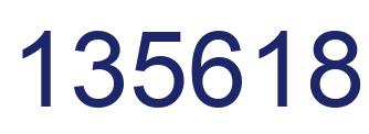 Number 135618 blue image