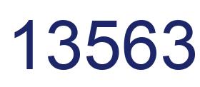Number 13563 blue image