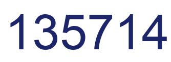 Número 135714 imagen azul