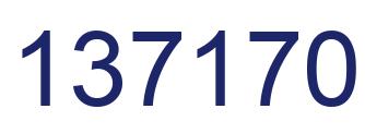 Número 137170 imagen azul