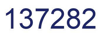 Number 137282 blue image
