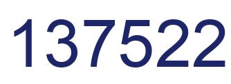 Number 137522 blue image