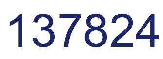 Número 137824 imagen azul