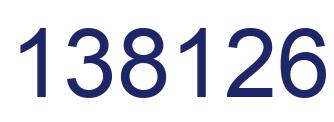 Number 138126 blue image