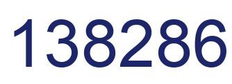 Number 138286 blue image