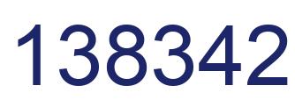 Number 138342 blue image
