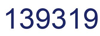 Number 139319 blue image