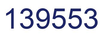 Number 139553 blue image