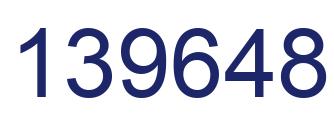 Number 139648 blue image