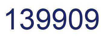 Number 139909 blue image
