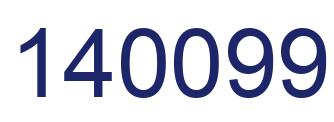 Number 140099 blue image