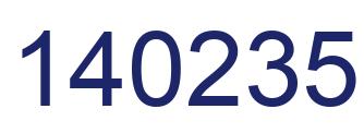 Número 140235 imagen azul