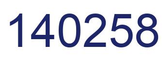 Número 140258 imagen azul