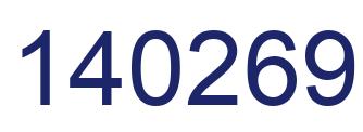 Number 140269 blue image