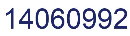 Number 14060992 blue image
