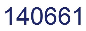 Number 140661 blue image