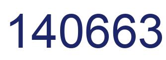 Number 140663 blue image