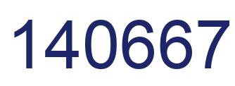 Number 140667 blue image