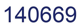 Number 140669 blue image