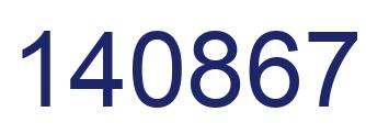 Number 140867 blue image